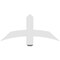 Ekena Millwork Bellingham Architectural Grade PVC Gable Bracket, 36"W x 16 1/2"H x 2"D x 4"F, 11/12 Pitch GBP036X17X0204BEL00 - alternate 3